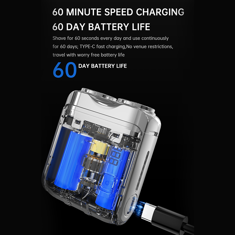 Torvik – Dual Floating Blade Pocket Electric Shaver, 60-Min Runtime + 50% OFF
