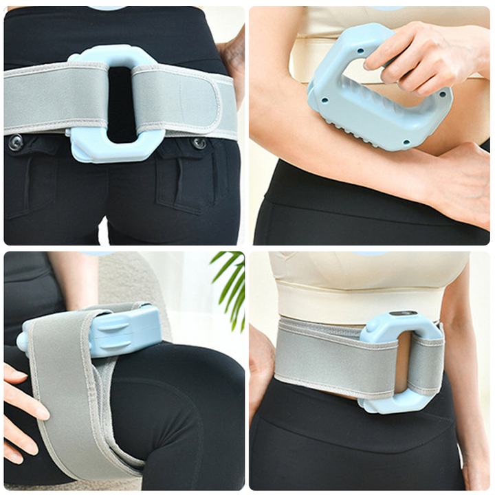Kinetra – 3-in-1 Vibrating Fascia Ring Massager with Hands-Free Belt + 50% OFF