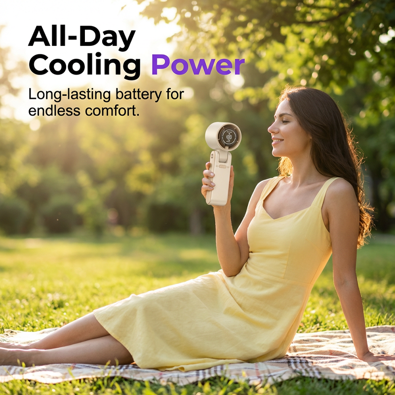 Frostal™ – Cooling Plate Handheld Turbo Fan with Digital Display + 50% OFF