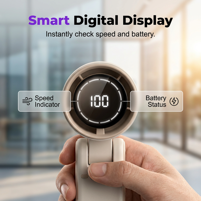 Frostal™ – Cooling Plate Handheld Turbo Fan with Digital Display + 50% OFF