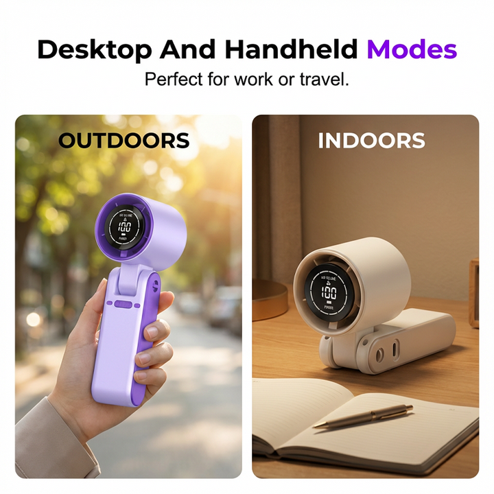 Frostal™ – Cooling Plate Handheld Turbo Fan with Digital Display + 50% OFF