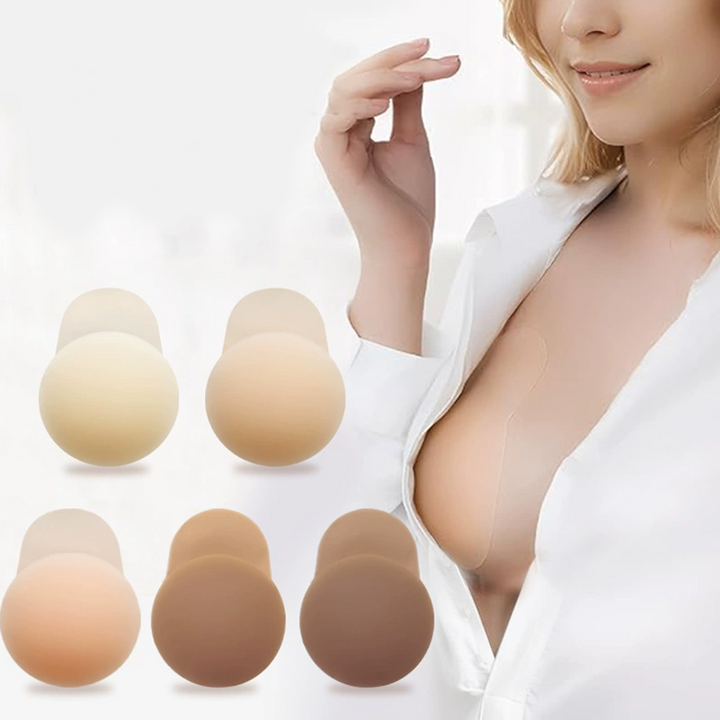 Velora – Seamless Lift Adhesive Nipple Covers, Reusable &amp; Invisible + 1+1 FREE