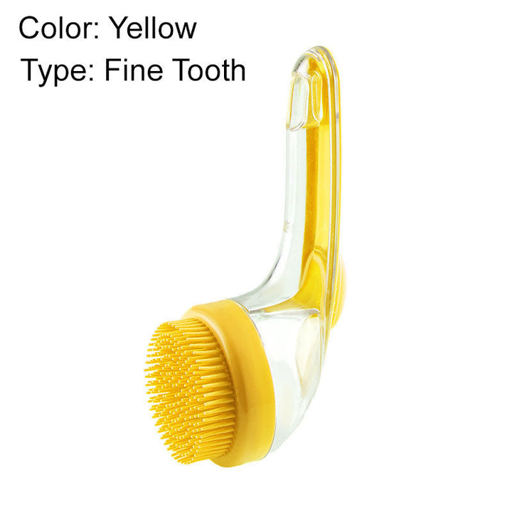 Scrubble – 2-in-1 Pet Bath Brush with Shampoo Dispenser &amp; Long Handle + 50% OFF