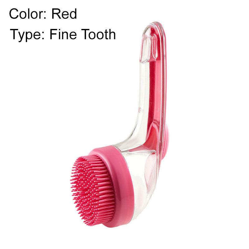 Scrubble – 2-in-1 Pet Bath Brush with Shampoo Dispenser &amp; Long Handle + 50% OFF