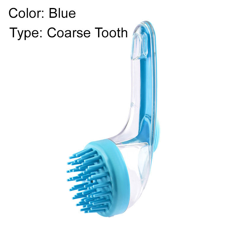 Scrubble – 2-in-1 Pet Bath Brush with Shampoo Dispenser &amp; Long Handle + 50% OFF
