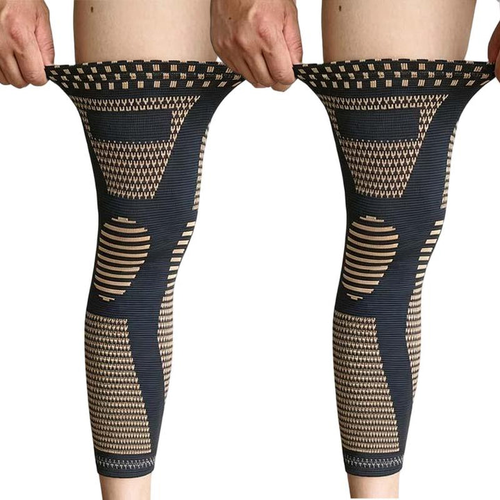Stridewell – Breathable Full-Leg Compression Sleeves with Anti-Slip Grip Band + 50% OFF