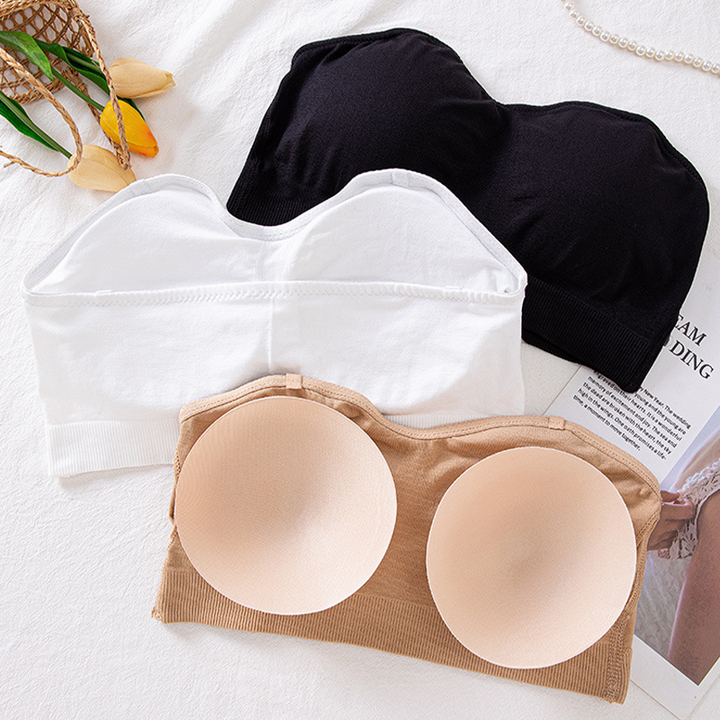 Bareline – Wireless Stay-Put Bandeau Bra with Removable Straps + 1+1 FREE