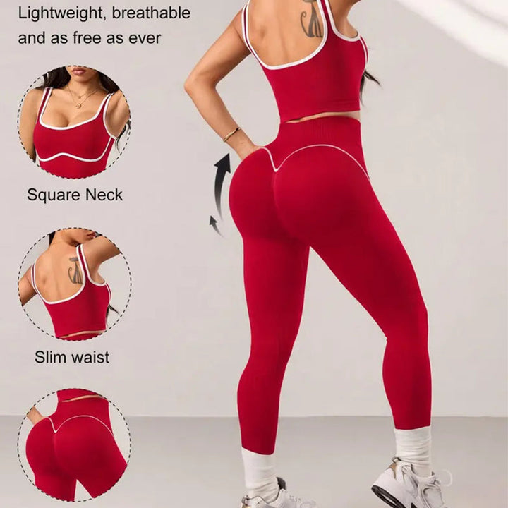 Sculptform – Contour Seam Tummy Control Sports Bra &amp; Leggings Set + 50% OFF
