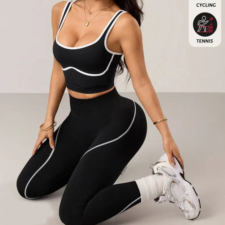 Sculptform – Contour Seam Tummy Control Sports Bra &amp; Leggings Set + 50% OFF