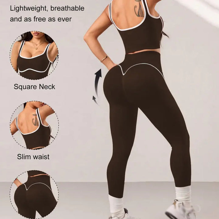 Sculptform – Contour Seam Tummy Control Sports Bra &amp; Leggings Set + 50% OFF