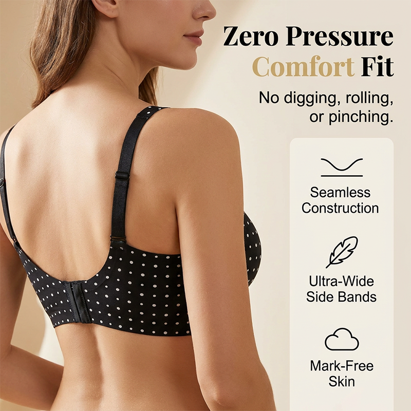 Formelle – Seamless Deep V Wireless Jelly Support Bra + 1+1 FREE