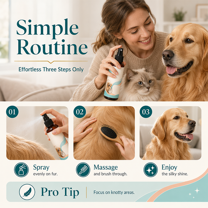 Brindlecove – Fine-Mist Detangling &amp; Coat Softening Spray for Dogs &amp; Cats + 50% OFF