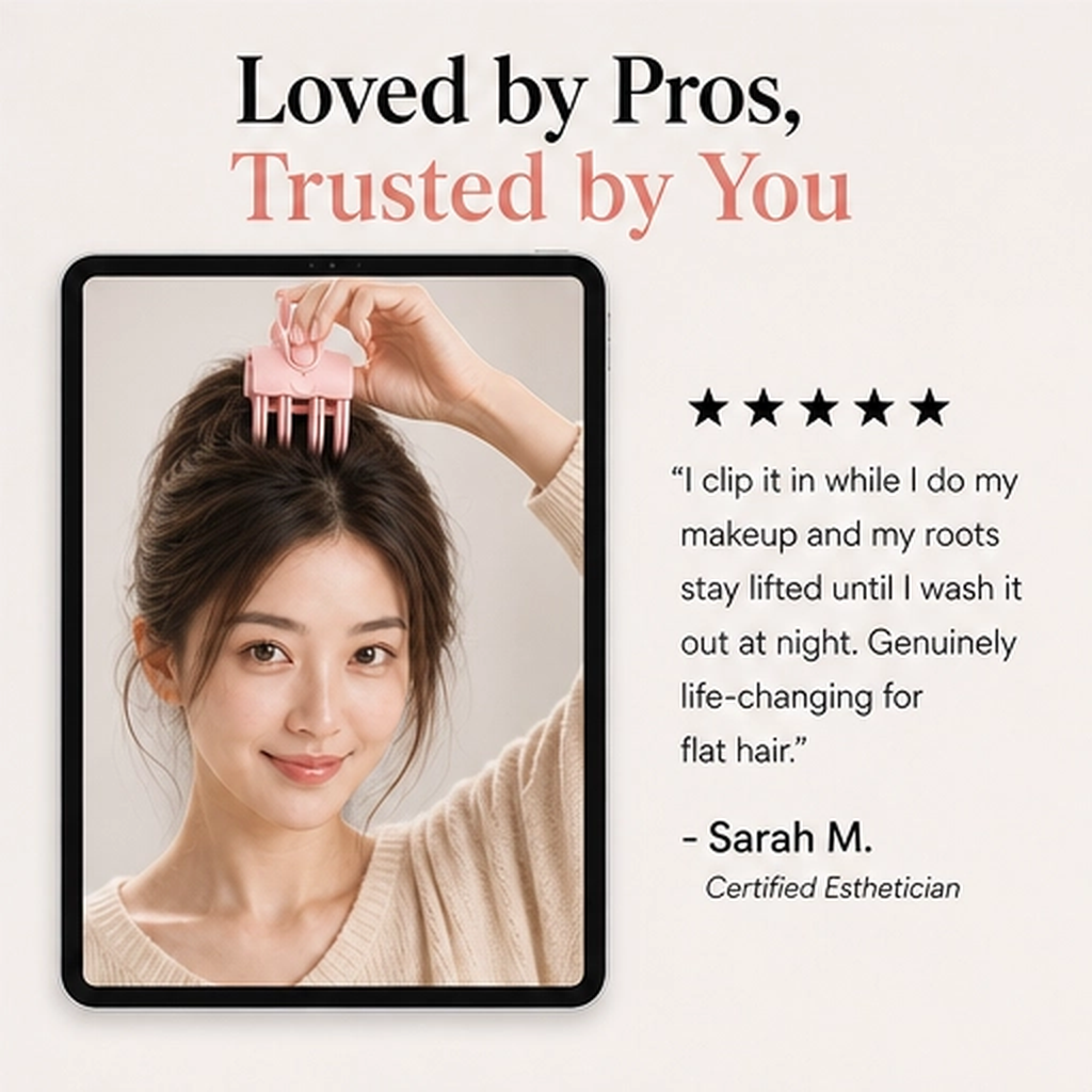 Halora – Cordless Heated Root Lift Volumizing Clip for Fine, Flat Hair + 50% OFF