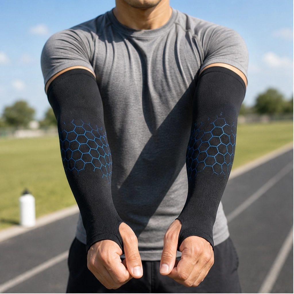 Solvra – UPF 50+ Cooling Compression Arm Sleeves + 50^ OFF