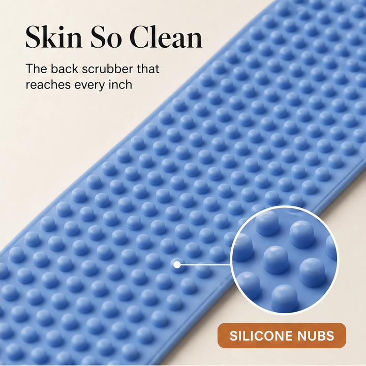Verglow – Dual-Sided Silicone Back Scrubber &amp; Body Massage Strap + 50% OFF