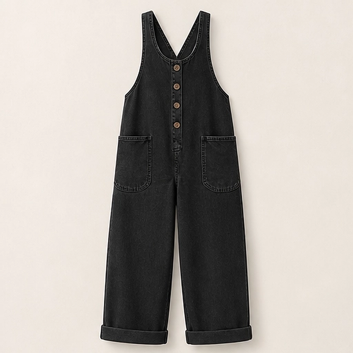 Sundrift – Relaxed Wide-Leg Sleeveless Jumpsuit with Pockets + 50% OFF