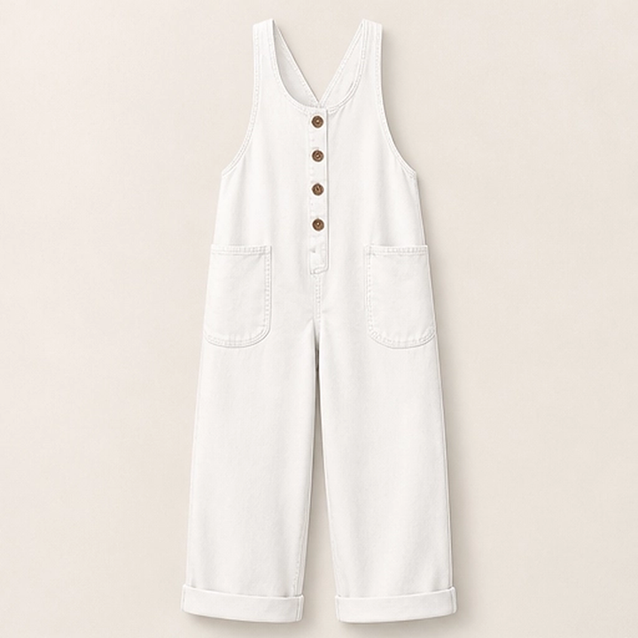 Sundrift – Relaxed Wide-Leg Sleeveless Jumpsuit with Pockets + 50% OFF