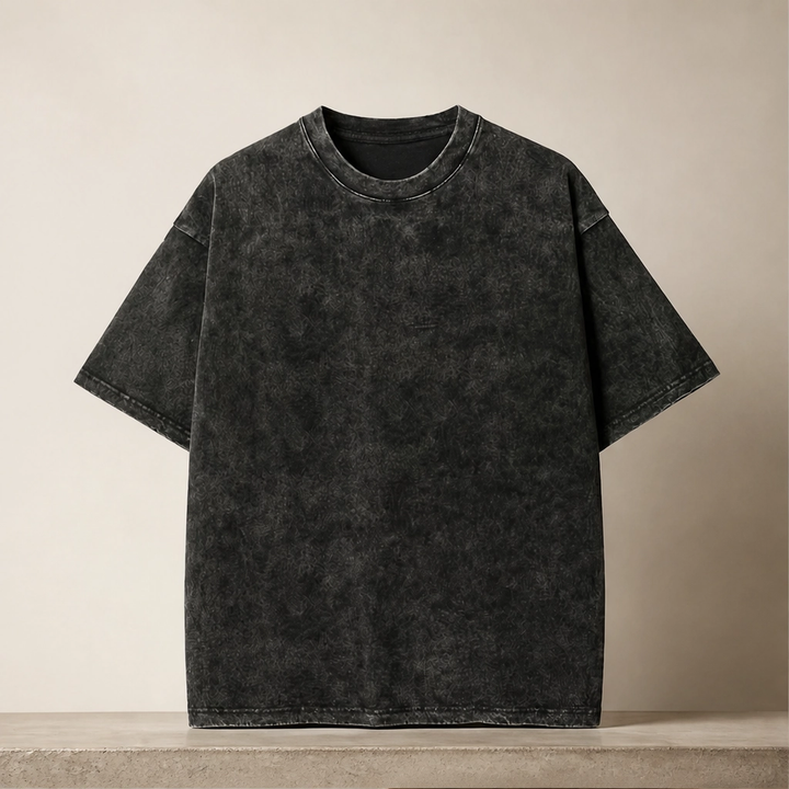 Millcroft – Heavyweight Acid Wash Oversized Cotton Tee + 50% OFF